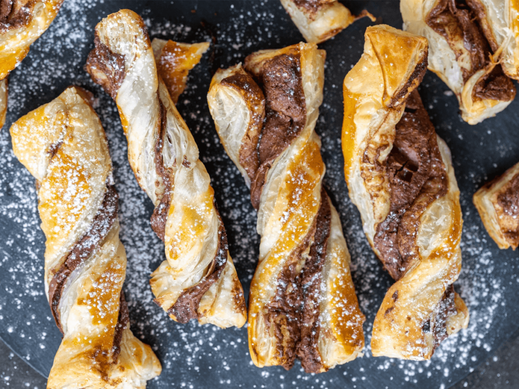 Nutella pastry puff recipe