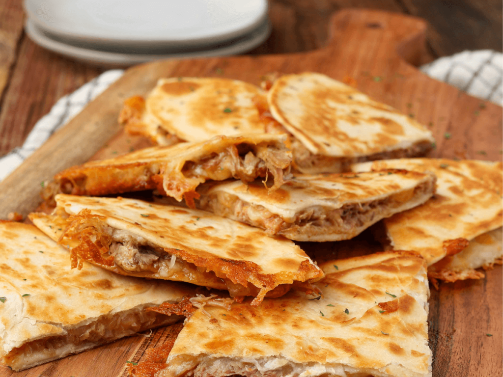 Pulled pork quesadilla