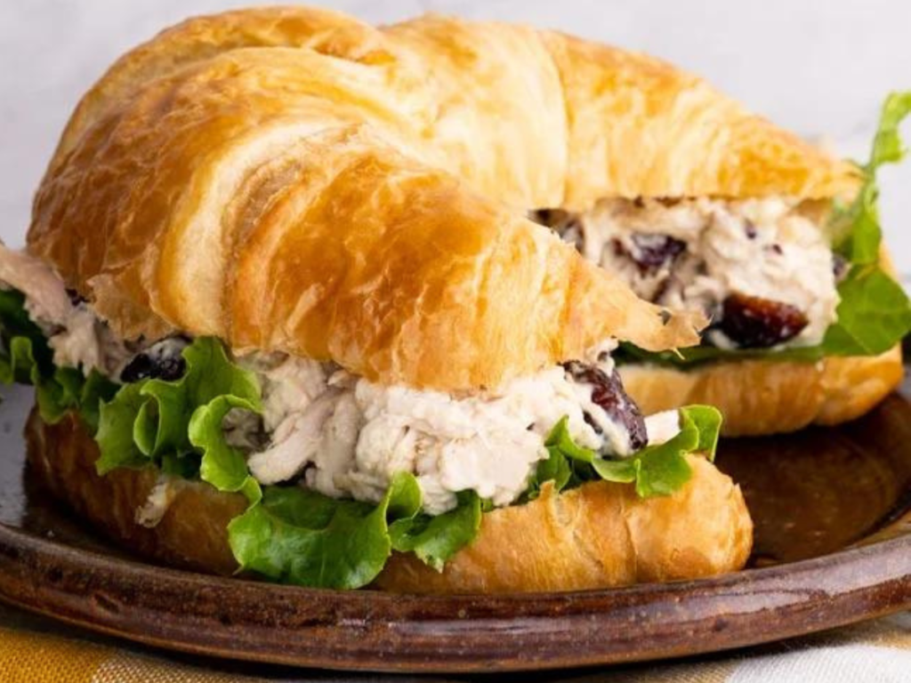 Chicken salad croissant