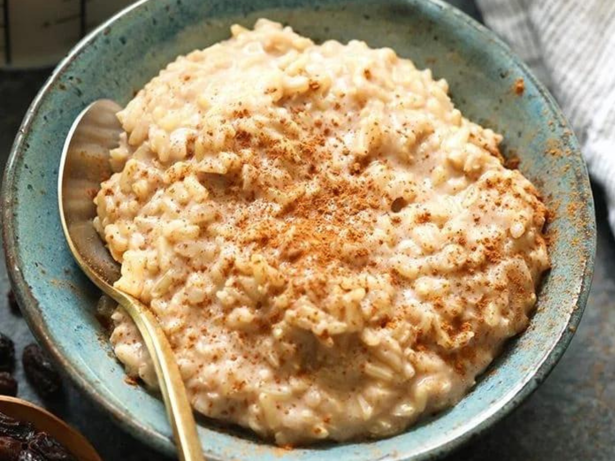 Brown rice pudding