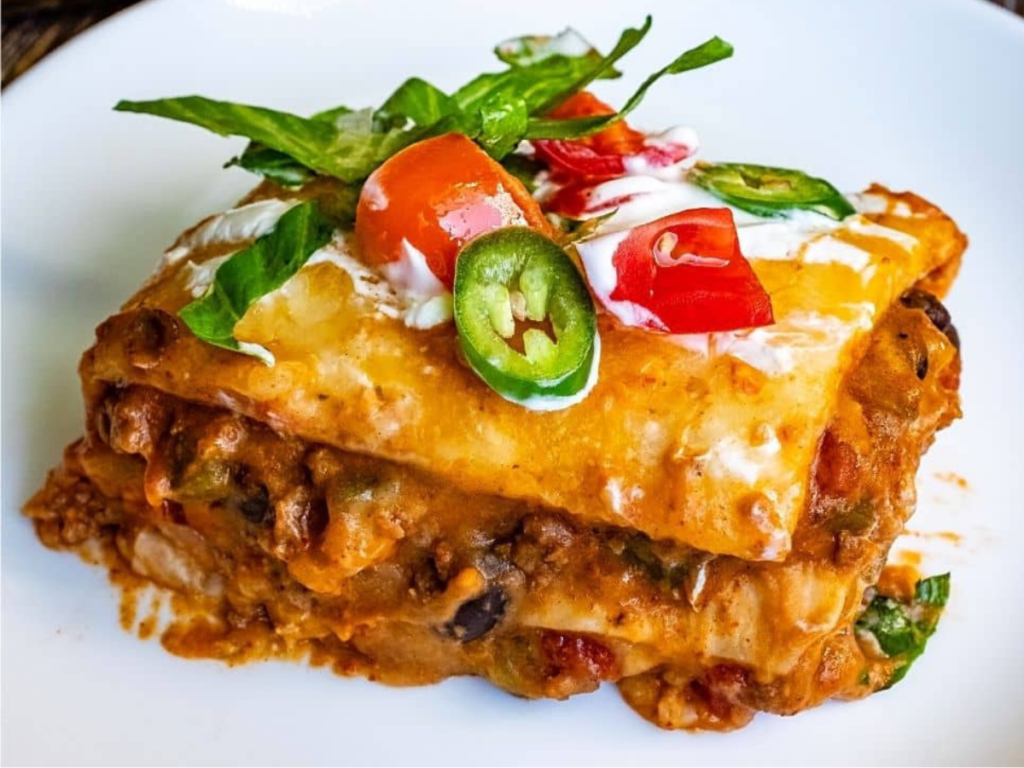 Taco lasagna recipe