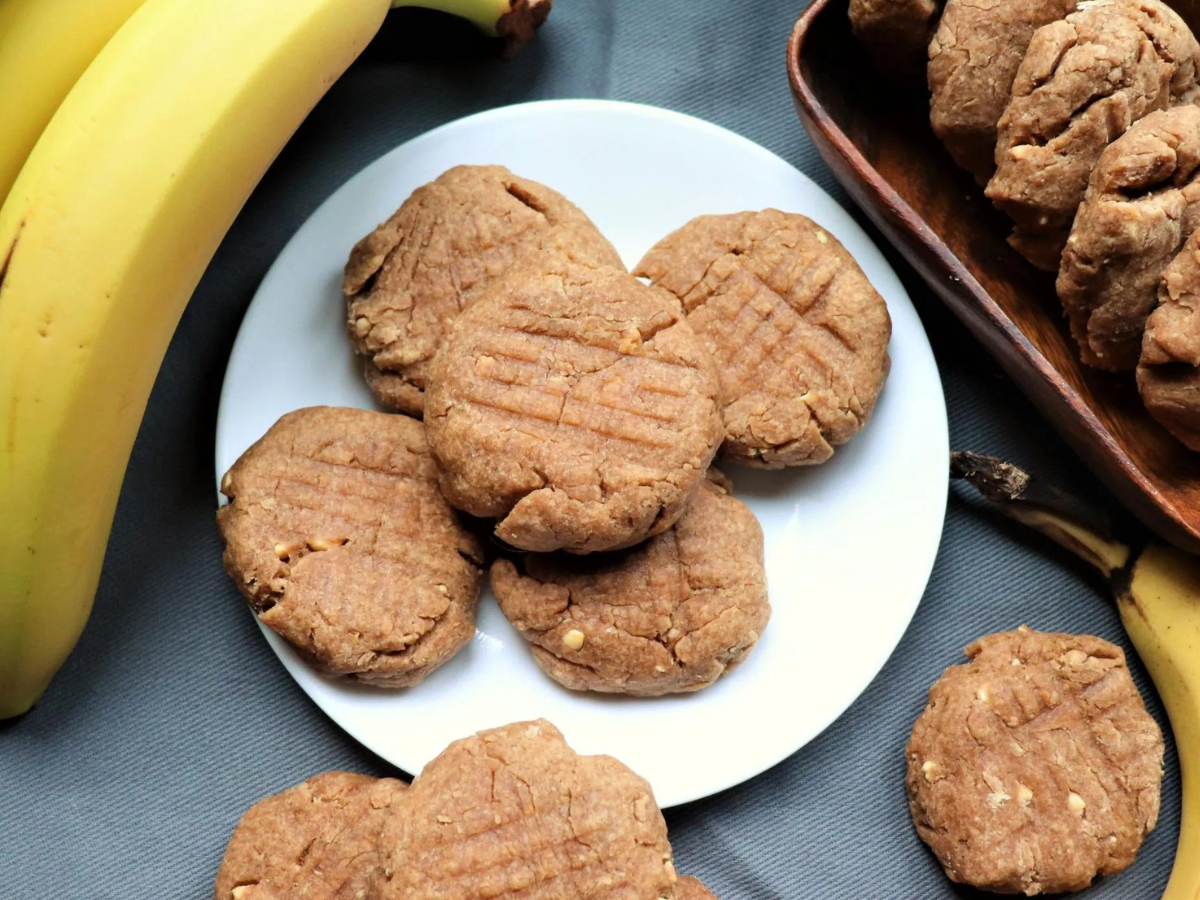 Peanut butter banana cookies