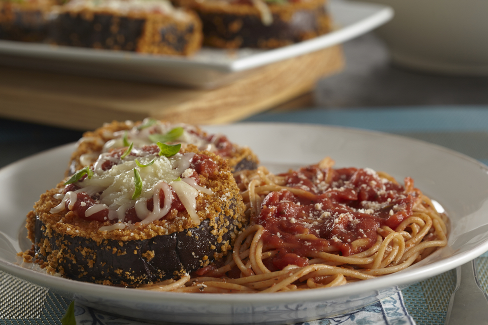 Eggplant parmesan pasta