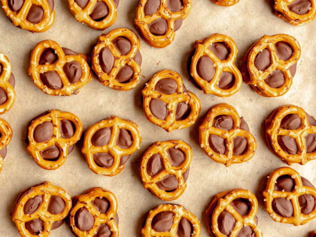 Peanut butter pretzels