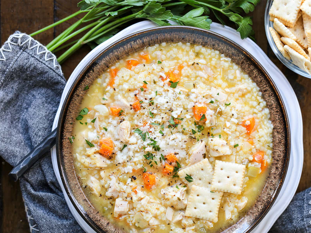 Chicken pastina soup